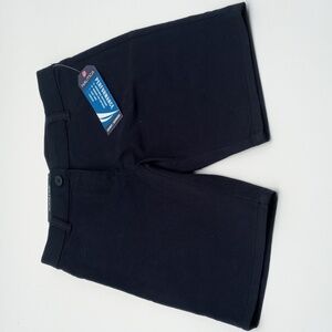 Nautica Girls Bermuda School Uniform Shorts Navy Adjustable Waist 7 Regular